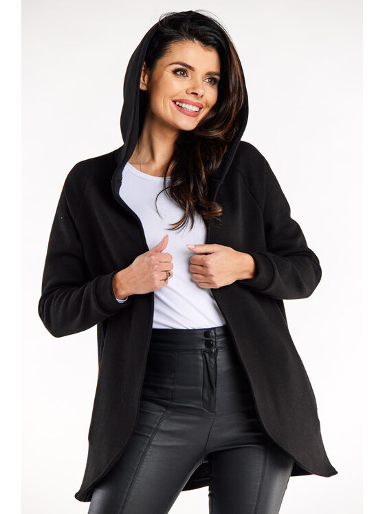 Infinite You Infinite You Mikina M327 Čierna Basic Fit