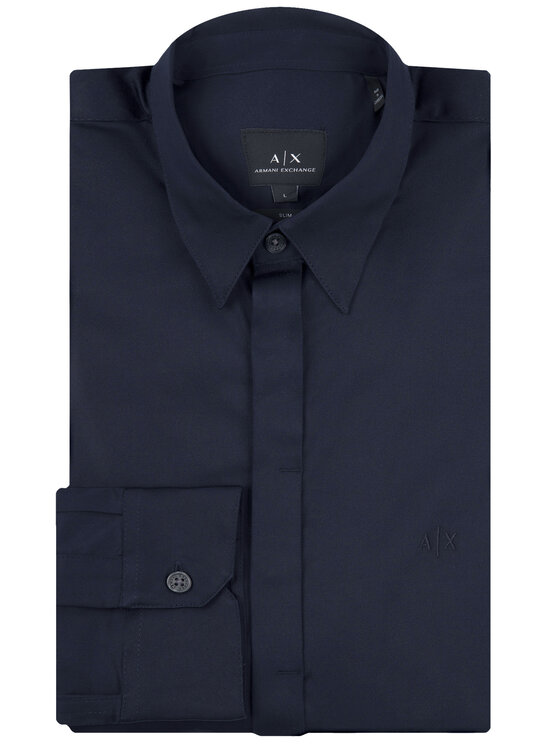 Armani Exchange Armani Exchange Camicia 8NZCBD ZN10Z 1510 Blu scuro Slim Fit