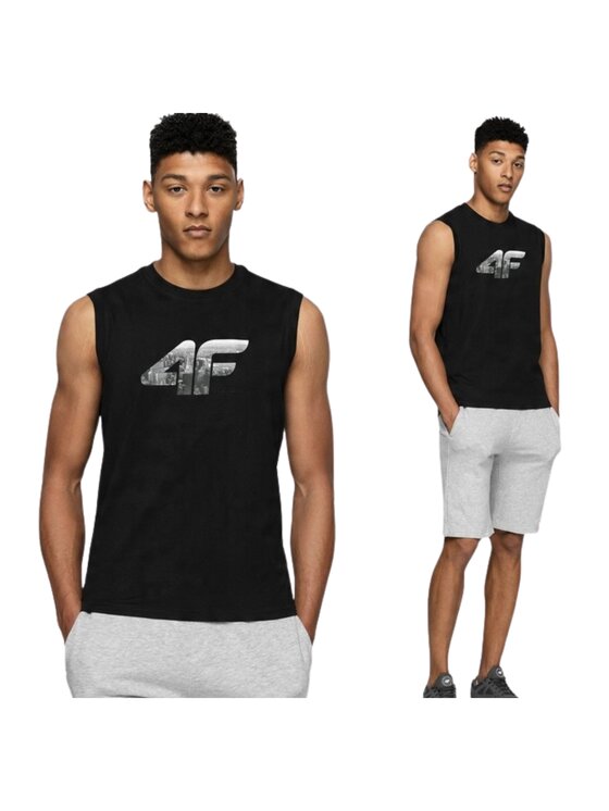 4F 4F Smanicato 4FWSS26TSLEM357-20S Nero Regular Fit