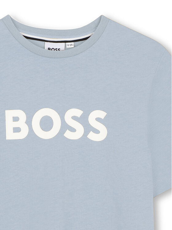 BOSS BOSS T-Shirt J52711 Błękitny Regular Fit