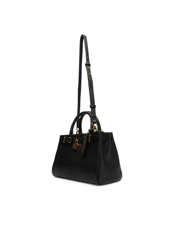 Tommy Hilfiger Tommy Hilfiger Torebka American Icon Mini Tote Leather AW0AW17926 Czarny