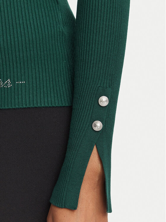 Guess Guess Golf W6BR29 Z1417 Zielony ciemny Slim Fit