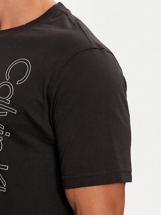 Calvin Klein Performance Calvin Klein Performance T-Shirt 00GMF4K113 Czarny Regular Fit