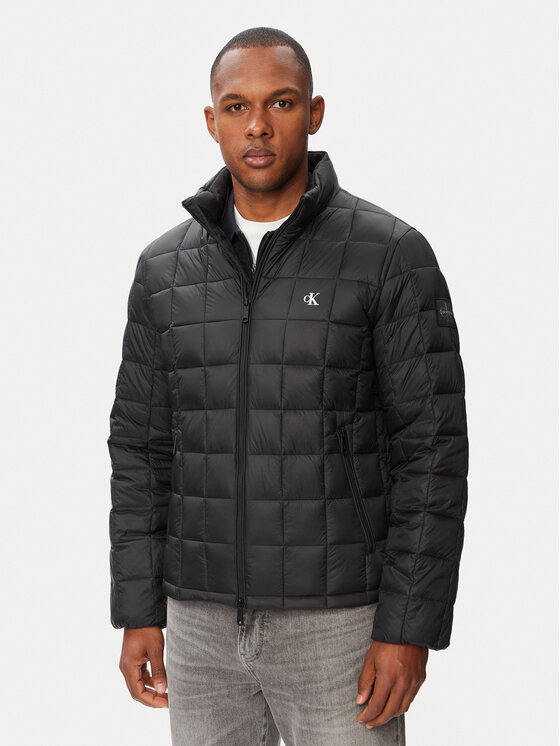 Calvin Klein Jeans Geacă din puf LV04RG506G Negru Regular Fit