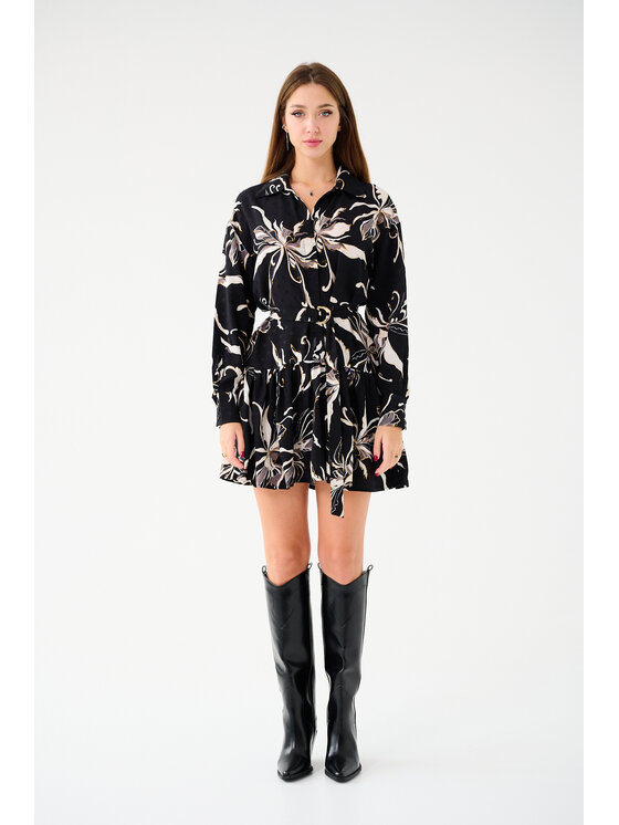 Leimann Leimann Sukienka codzienna Aria Czarny Casual Fit