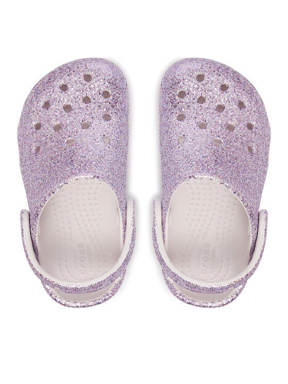 Crocs Crocs Šľapky Classic Chunky Glitter Clog T 211940 Fialová