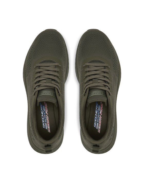 Skechers Skechers Sneakersy Bobs Squad Chaos - Face Off Zielony