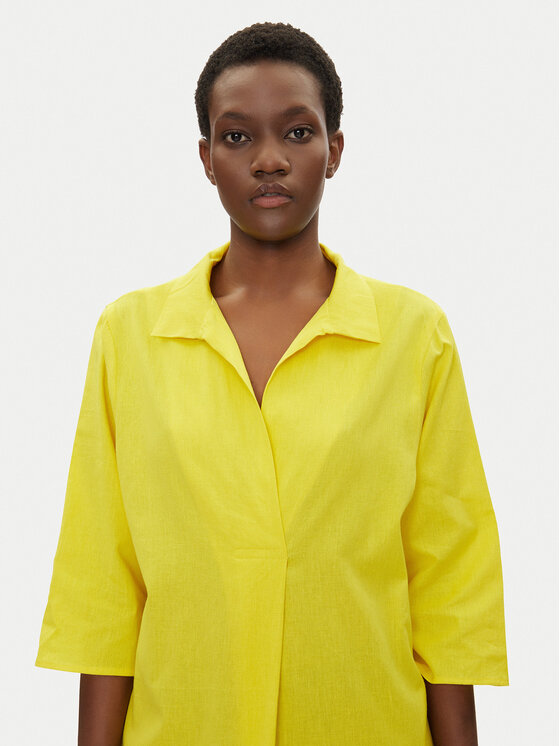 Iconique Iconique Vestito estivo IC25-093 Giallo Regular Fit