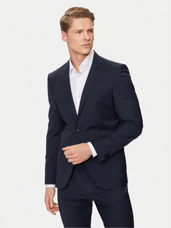 HUGO Hugo Oblek 50450994 Tmavomodrá Extra Slim Fit