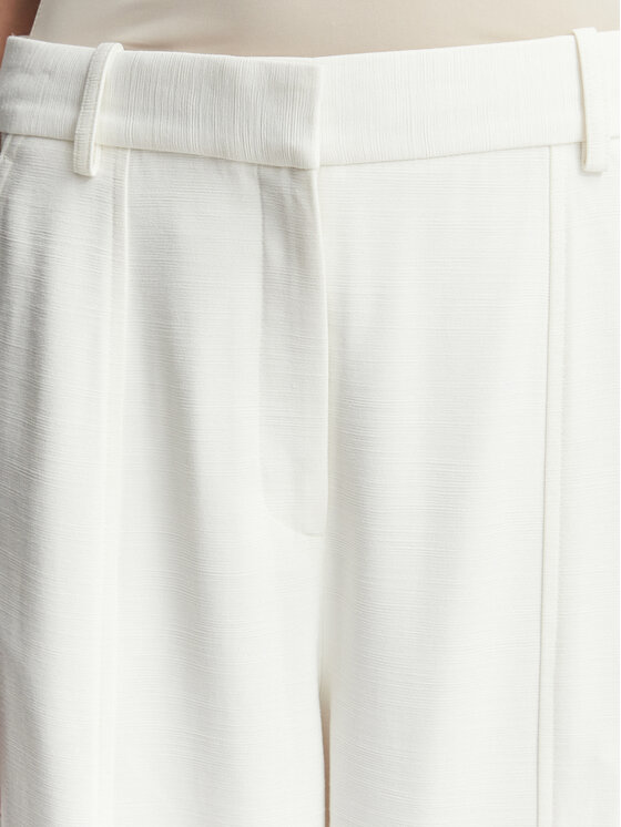 Calvin Klein Calvin Klein Hlače LV044F651G Krem Straight Fit