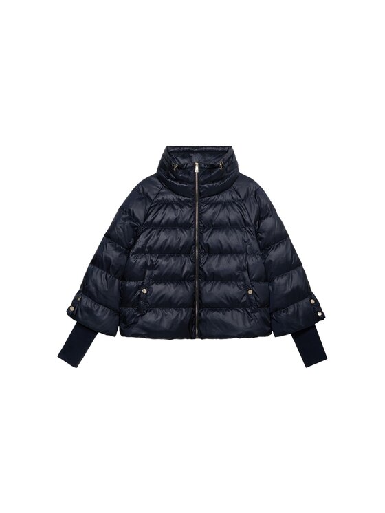Oltre Oltre Kurtka puchowa F901J000216N034 Niebieski Baggy Fit