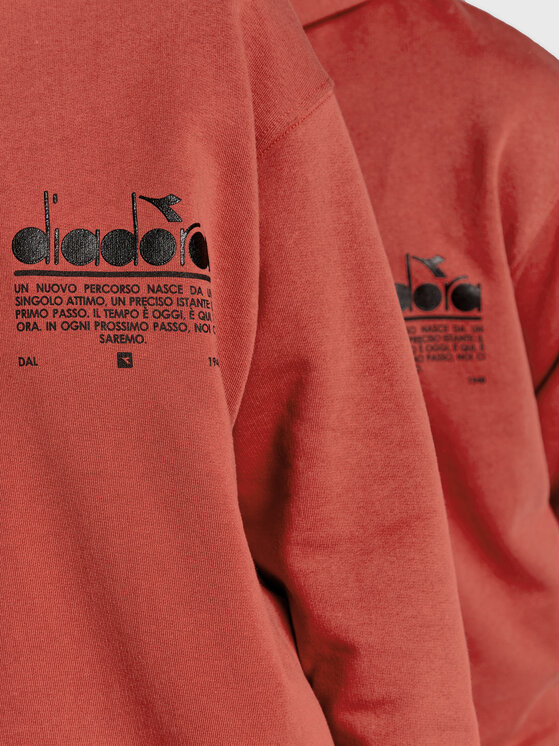 Diadora Diadora Bluza Unisex Manifesto 502.179481 Pomarańczowy Regular Fit