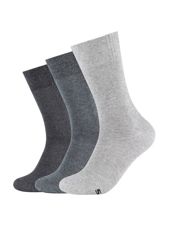 Skechers Skechers Calzini lunghi Skechers 3pk Men's Basic Socks Grigio