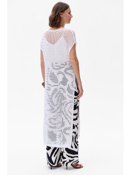 blue shadow blue shadow Tunika Moza Écru Regular Fit