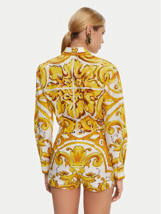 Dolce&Gabbana Dolce&Gabbana Сорочка F5S65T FI5JK Жовтий Regular Fit