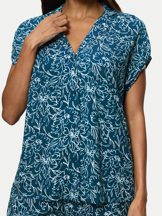 Triumph Triumph Πιτζάμα Boyfriend 10222611 Μπλε Relaxed Fit