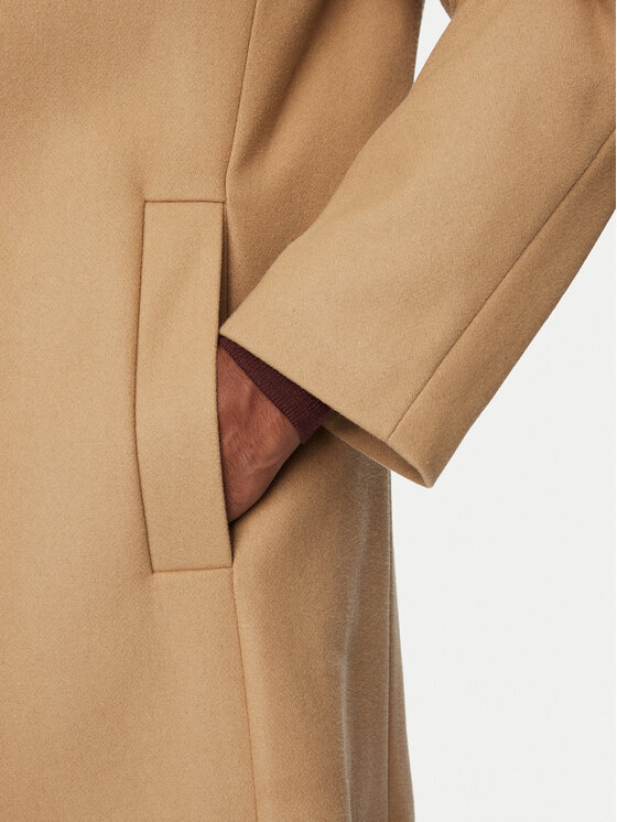 HUGO HUGO Wollmantel 50569223 Beige Regular Fit