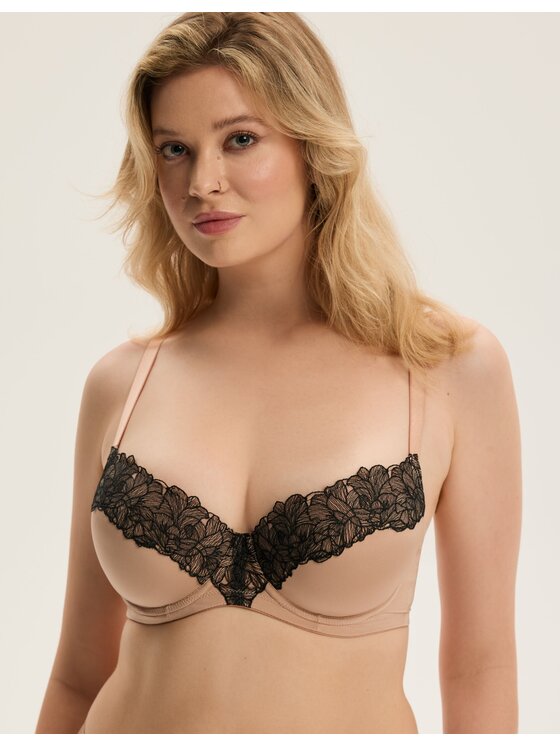 Esotiq Esotiq Biustonosz push-up 43991 Beżowy