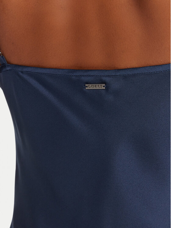 Guess Guess Cocktail obleka W5GK85 WH9C2 Mornarsko modra Classic Fit