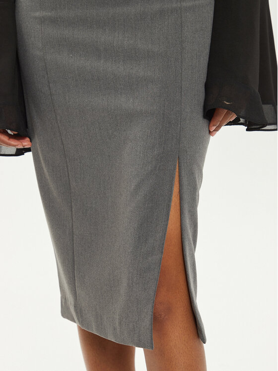 Rinascimento Rinascimento Midi svārki CFC0119972003 Pelēks Slim Fit