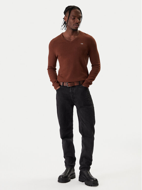 Gant Gant Пуловер 8050274 Кафяв Regular Fit