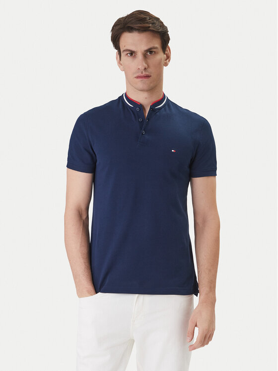 Tommy Hilfiger Tommy Hilfiger Pólóing Mao MW0MW34752 Sötétkék Slim Fit