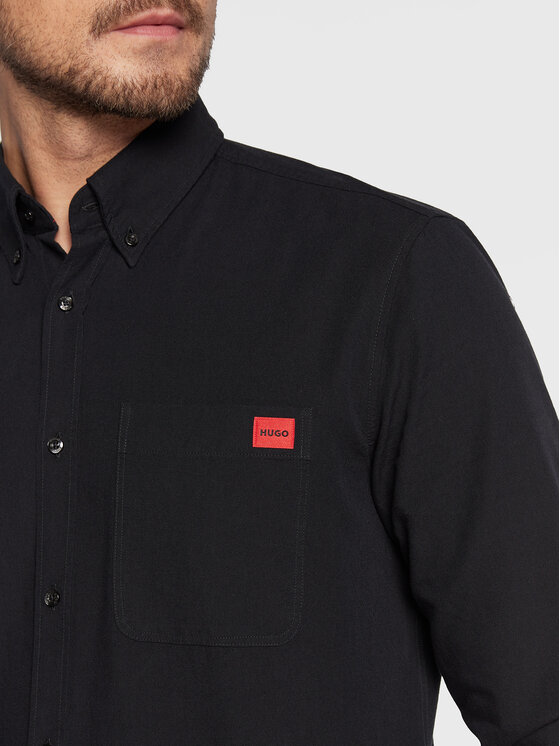 HUGO Hugo Koszula Evito 50479302 Czarny Slim Fit