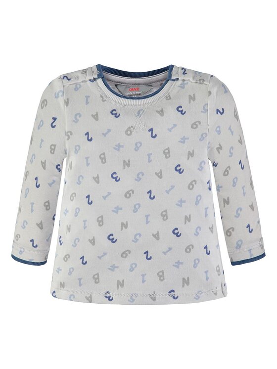 Kanz Kanz Bluzka 1832463-0003 Biały Basic Fit