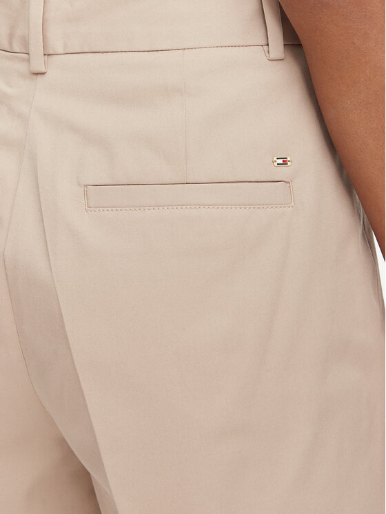 Tommy Hilfiger Tommy Hilfiger Riidest šortsid WW0WW49592 Beež Regular Fit