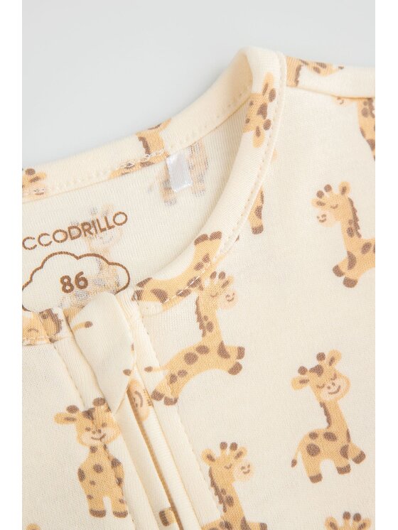 Coccodrillo Coccodrillo Pajac WC6404205PJS-003 Écru Regular Fit