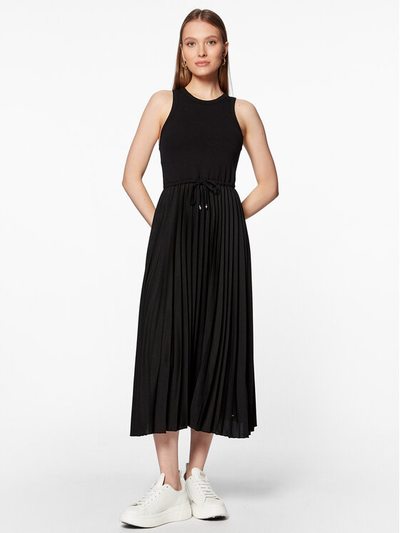 Tommy Hilfiger Tommy Hilfiger Rochie de zi WW0WW39342 Negru Regular Fit
