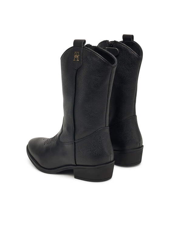 Tommy Hilfiger Tommy Hilfiger Ковбойські чоботи T3A6-34040-0036999 Чорний