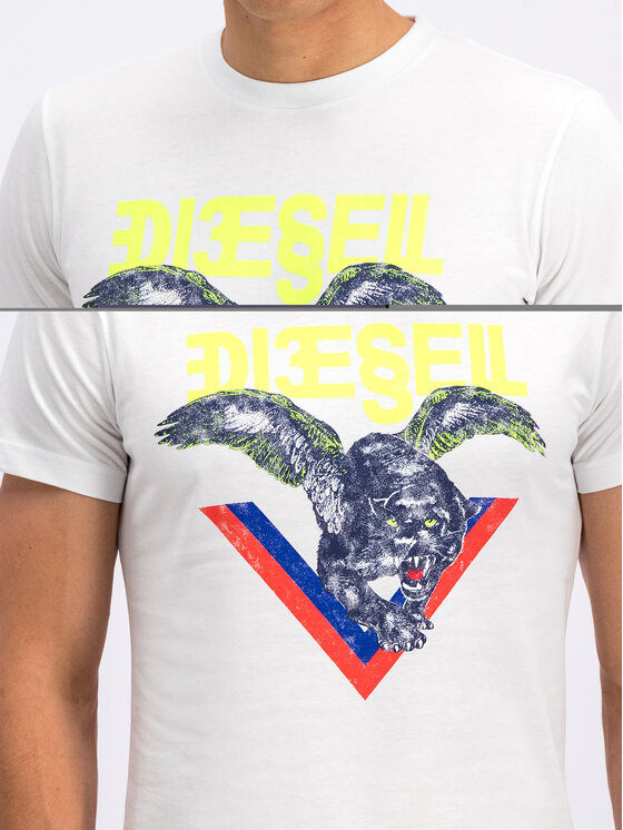 Diesel Diesel T-Shirt T-Diego-A4 00SW7D 0BASU Λευκό Regular Fit