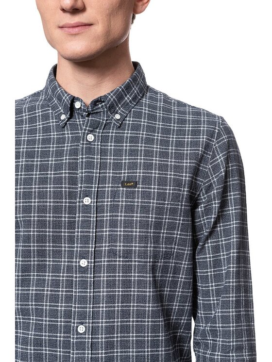 Lee Lee Camicia REFINED BUTTON DOWN Bianco Regular Fit