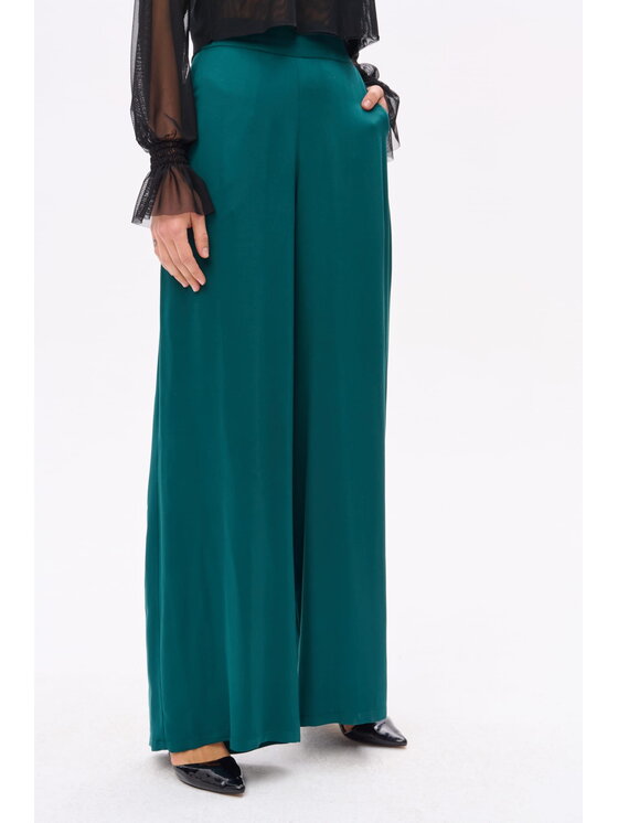 blue shadow blue shadow Spodnie damskie Koko Zielony Regular Fit