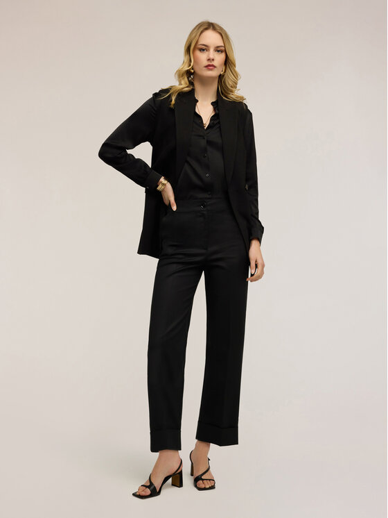 Motivi Motivi Pantaloni di tessuto P050Q004398N033 Nero Over Fit