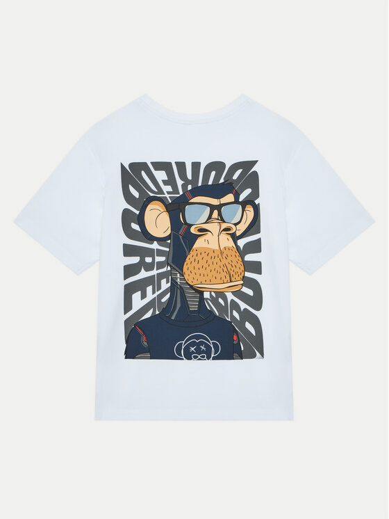 NAME IT NAME IT T-Shirt 13238524 Biały Regular Fit