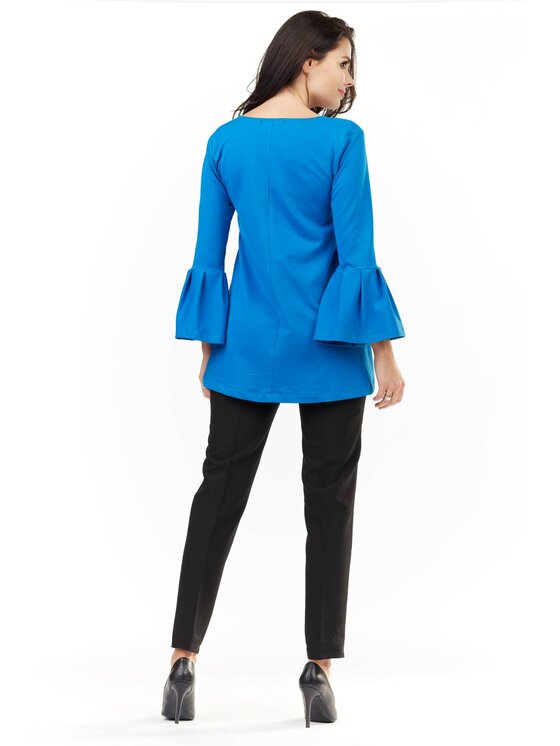Infinite You Infinite You Blúzka M156 Modrá Basic Fit