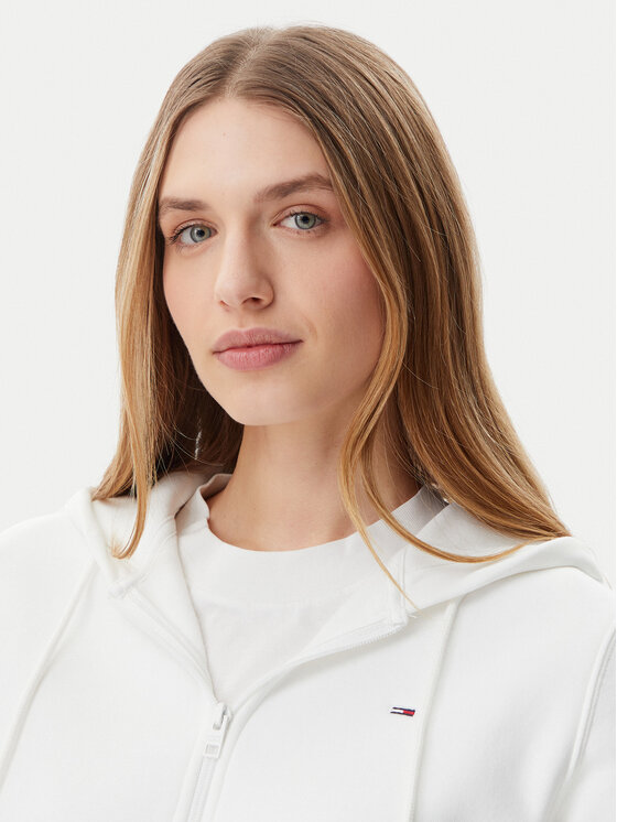 Tommy Jeans Tommy Jeans Bluză Flag DW0DW19729 Alb Regular Fit