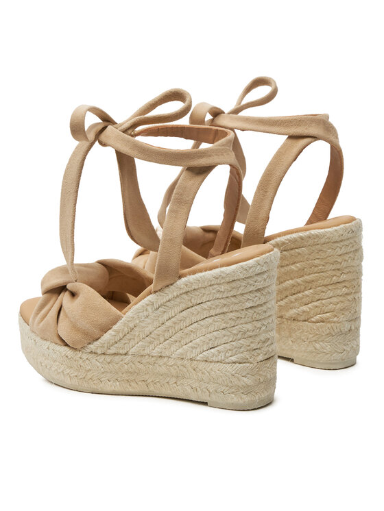 Manebi Manebi Espadrillid Hamptons Wedge Espadrilles With Knot M 1.1 WS Beež
