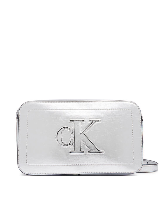 Calvin Klein Calvin Klein Τσάντα Bold Ck Outline Mtl Camera Bag LV04F3896G Ασημί