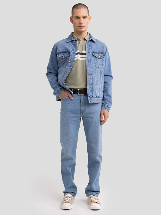 BIG STAR BIG STAR Polo POLOER_300_150 Zielony Basic Fit