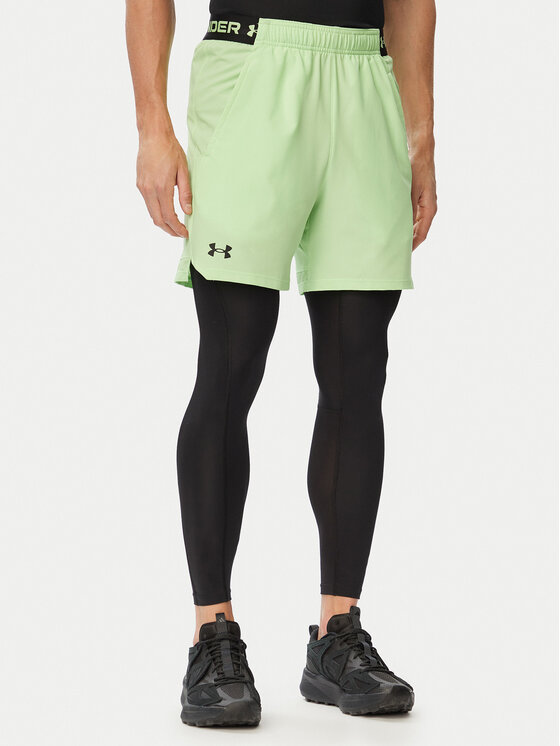 Under Armour Sport rövidnadrág Vanish Woven 6in 1373718 Világoszöld Regular Fit