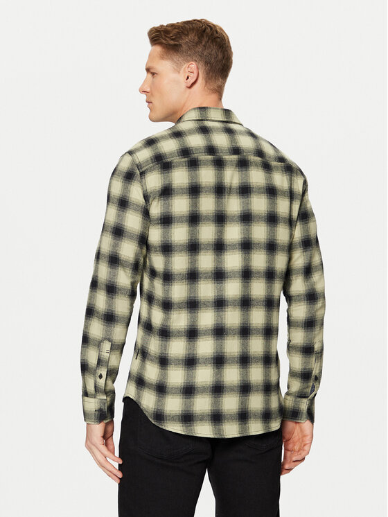 Blend Blend Košulja 20717421 Zelena Slim Fit