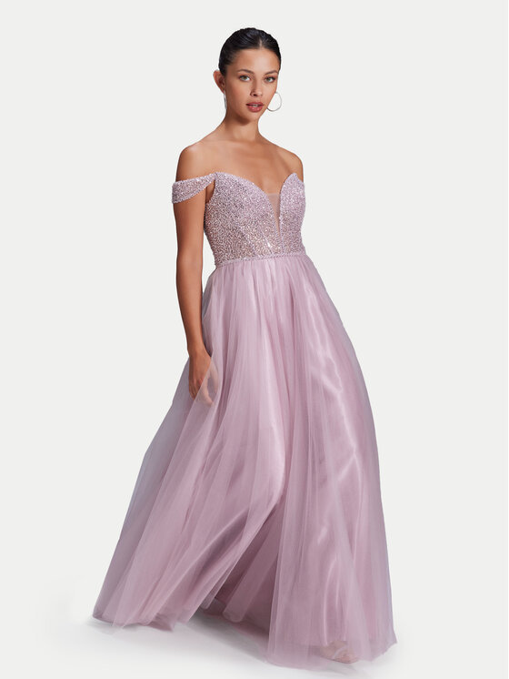 Hey Kyla Swing Abendkleid 5AH007HK Rosa Slim Fit
