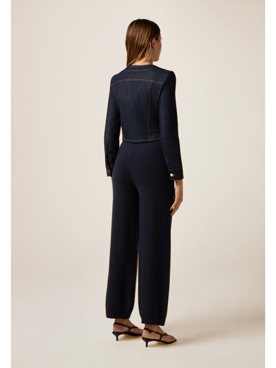 Oltre Oltre Giacca di transizione R401R002261N034 Blu Slim Fit