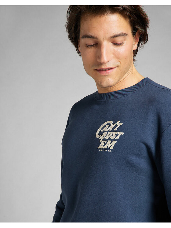 Lee Lee Felpa CAN`T BUST `EM SWS Blu Regular Fit