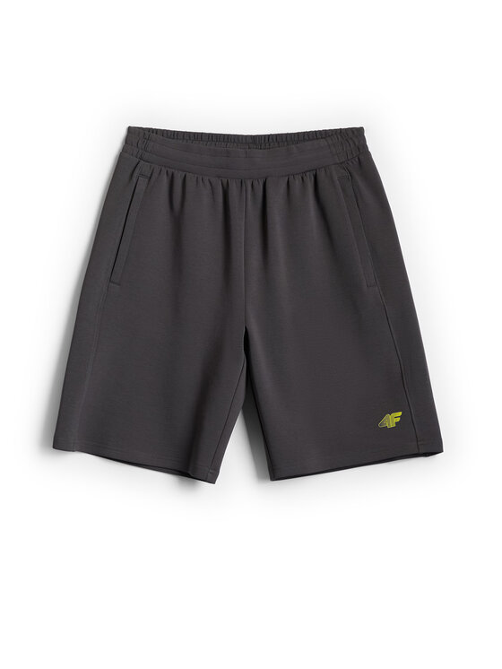 4F 4F Szorty sportowe SETPOINT Szary ciemny Regular Fit