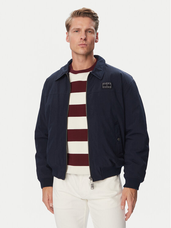 Tommy Jeans Tommy Jeans Bomberjacke Flag Aviator  DM0DM23499 Dunkelblau Relaxed Fit