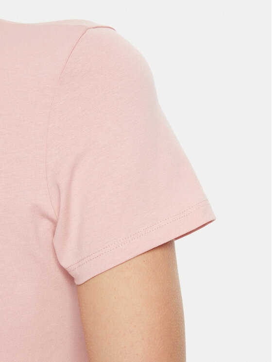Guess Guess T-shirt O5RI01 KBBU1 Ružičasta Slim Fit